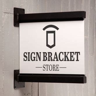 decorative metal sign brackets|building mounted signage bracket.